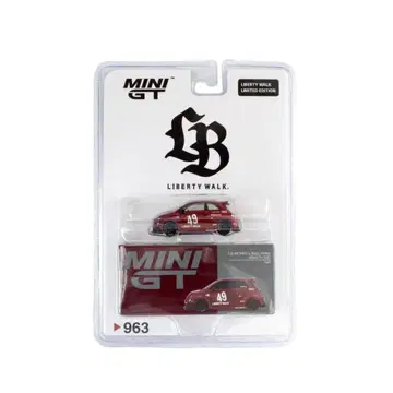 한정판 Minigt abarth red LBWK 1개 세트