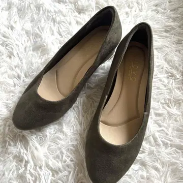 미사용품급 NIUOVO 그린 플랫슈즈 23.5cm