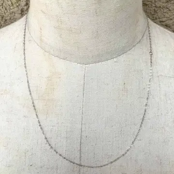 SILVER925 OVAL CHAIN NECKLACE/실버/목걸이