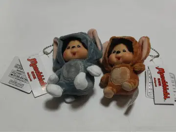 몬치치 키링 봉제 인형 인형옷 타입 2개 세트 택 포함