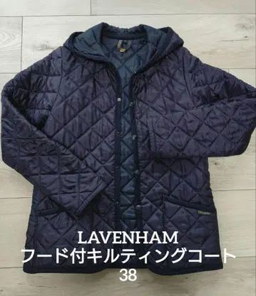 LAVENHAM 네이비 퀼팅 자켓 E (38) / 50