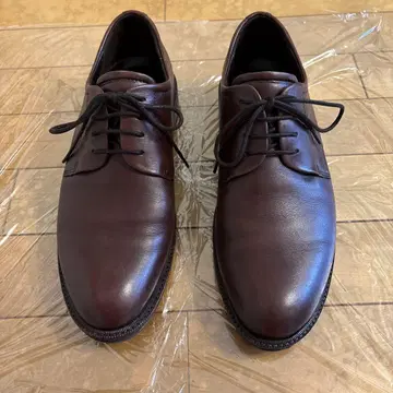 ECCO 다크 브라운 가죽 신발 사이즈 26cm