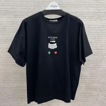 PICONE 블랙 반팔 티셔츠 사이즈 L