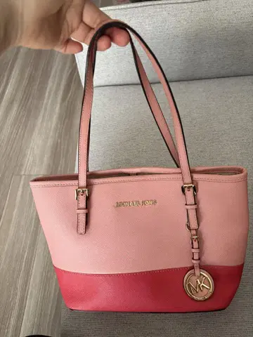 Michael Kors 핑크 레드 토트백