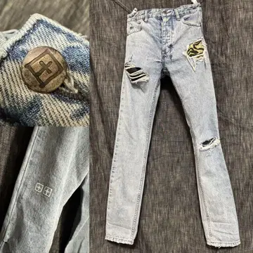 KSUBI 스비 CHITCH EXPOSED CAMO 데미지 가공 데님