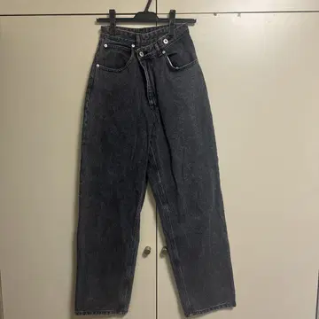 MASON SPECIAL 22SS 하이 웨스트 코쿤 데님 팬츠 블랙