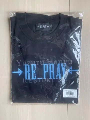 하뉴 유즈루 RE-PRAY 티셔츠 블랙 S 사이즈