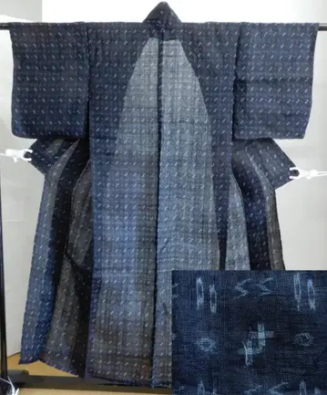 린넨, 오래된 류큐 상복 기모노, 손으로 짠 직물, 마, 비침