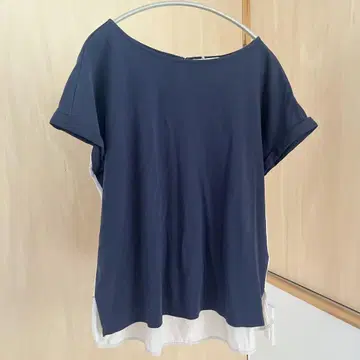 KUMIKYOKU 네이비 티셔츠
