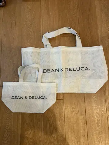 DEAN & DELUCA 딘앤델루카 메쉬 토트백 화이트