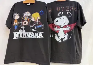 NIRVANA 티셔츠 블랙 XL