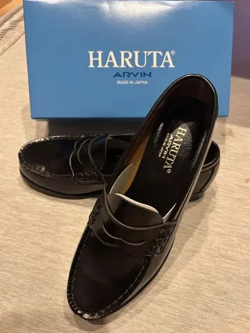 HARUTA 로퍼 블랙 신발 통학 E26.0cm EE