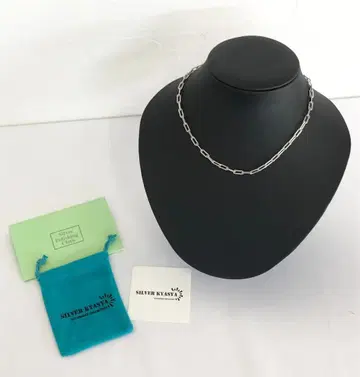 SILVER KYASYA 925 만텔 목걸이 긴 팥 체인 44cm
