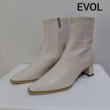 EVOL 5cm 힐 스퀘어 센터 솔기 숏부츠 IV5231