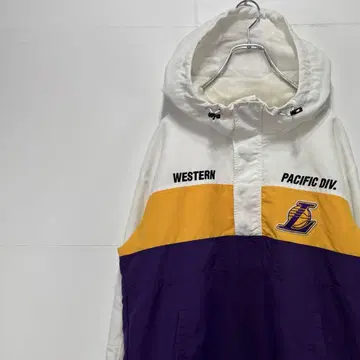 NBA 레이커스 나일론 자켓 농구 자수 로고 구제 의류