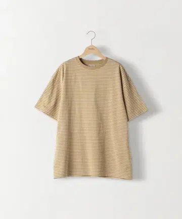 라이트 하이덴스 보더 단추 단추 티셔츠