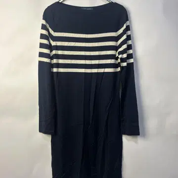 Ralph Lauren 네이비 보더 긴팔 원피스