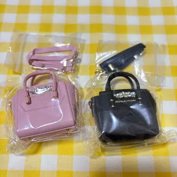 질 바이 질 스튜어트 미니 비쥬 로얄 토트 가챠 블랙 핑크