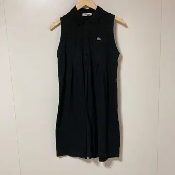 Lacoste 블랙 슬리브리스 원피스