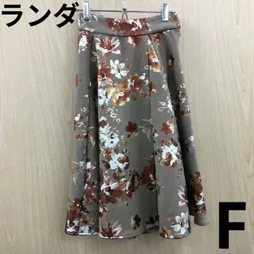 새상품 랜덤 꽃무늬 플레어 스커트 F0717A18