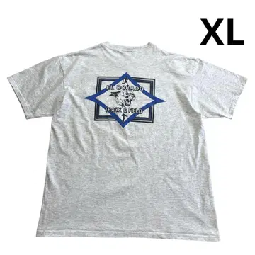 90s ONEITA 타이거 티셔츠 XL  그레이 양면 프린트 호랑이