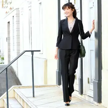 RUIRUE BOUTIQUE 팬츠 수트 테일러드 자켓 9호 블랙