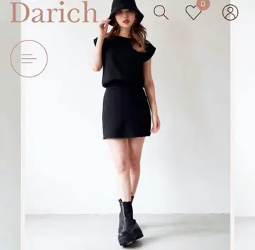 darich 엠보싱 포인트 맨투맨 셋업