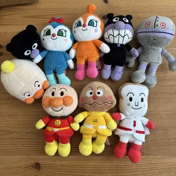 호빵맨 캐릭터 봉제 인형 9종 세트