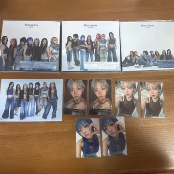 HANA blue jeans CD JISOO 지수 트레이딩 카드 엽서