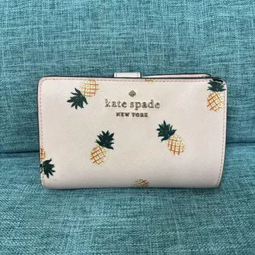 kate spade 파인애플 패턴 접이식 지갑