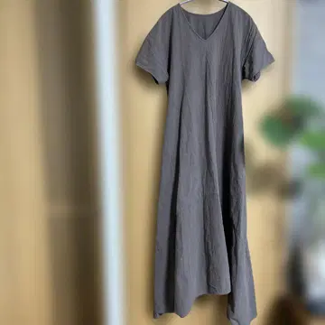 안티카 패턴 토르소 롱 원피스