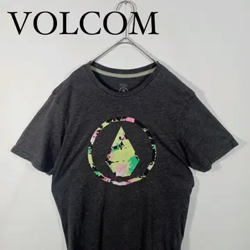 VOLCOM 그래픽 프린트 티셔츠 그레이 M