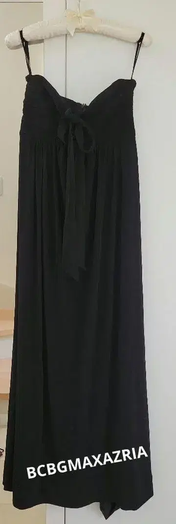 BCBGMAXAZRIA 블랙 리본 포함 베어 탑 원피스 4
