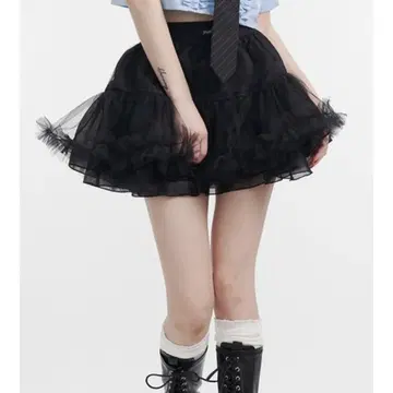 볼륨 츄츄 스커트 티어드 튤