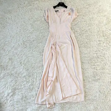 USA제 Karen Alexander 드레스 핑크 빈티지