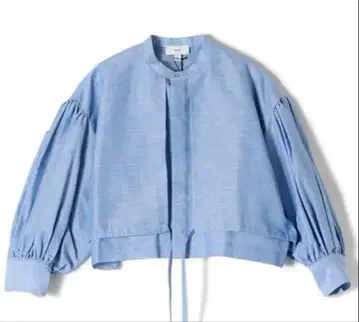 PARIGOT 라이트 블루 크롭 셔츠