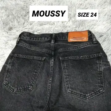 MOUSSY 여성용 데님 팬츠 블랙 SIZE 24