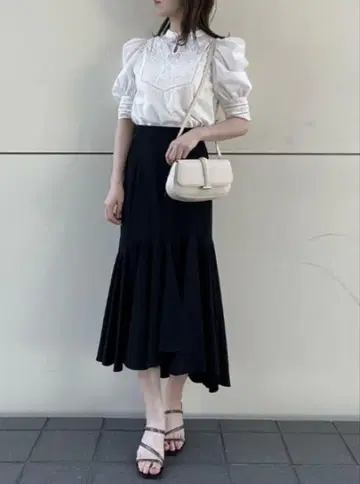 23ss SNIDEL 머메이드 스커트 BLK