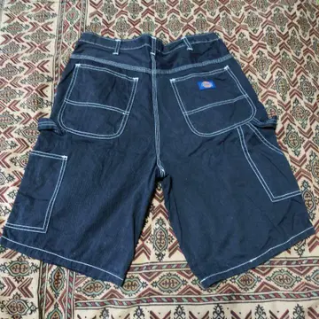 디키즈 블랙 페인터 하프 팬츠