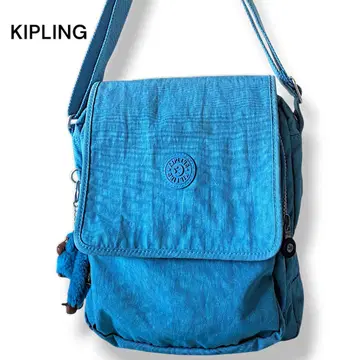 KIPLING 키플링 숄더백 나일론 블루 고릴라 참 포함