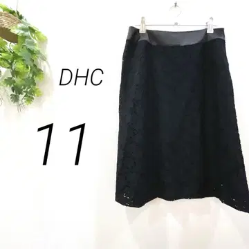 DHC 타이트 스커트 전체 레이스 블랙 무릎 기장 포멀 오피스 봄/여름
