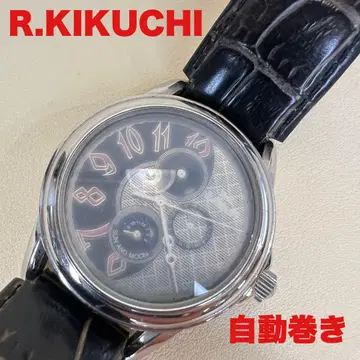 료코 키쿠치 자동 감기 시계 R.KIKUCHI 유리 흐림