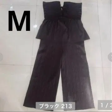 시마무라 Laxdantia 셔링 살로펫 페플럼 블랙 M