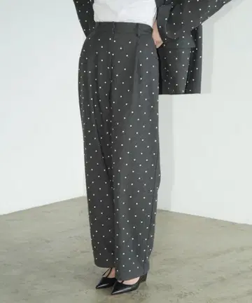 PEARL DOT PANTS 그레이 0 사이즈