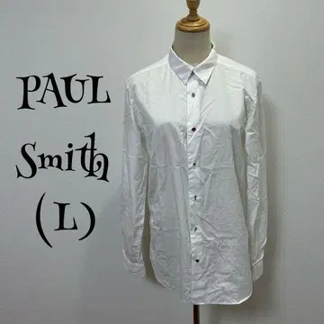 Paul smith/L/화이트/긴팔/롱 기장/블라우스/상의