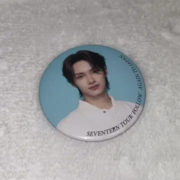 세부치 SEVENTEEN 준 캔뱃지 Follow