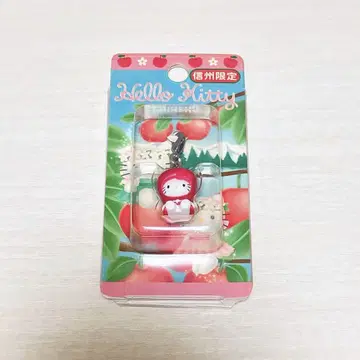 지역 한정 키티 사과 신슈 한정 지퍼 마스코트 [당시의 상품]