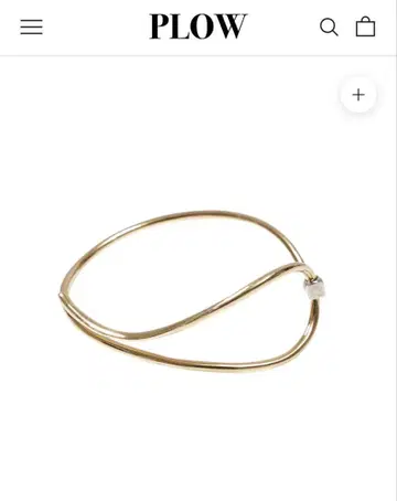 PLOW 플로우 Wave Bangle Calm - Gold - 뱅글