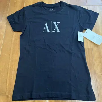 AX 아르마니 익스체인지 반팔 티셔츠 로고 블랙 검정 XS