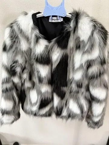 인조 모피 자켓 아우터